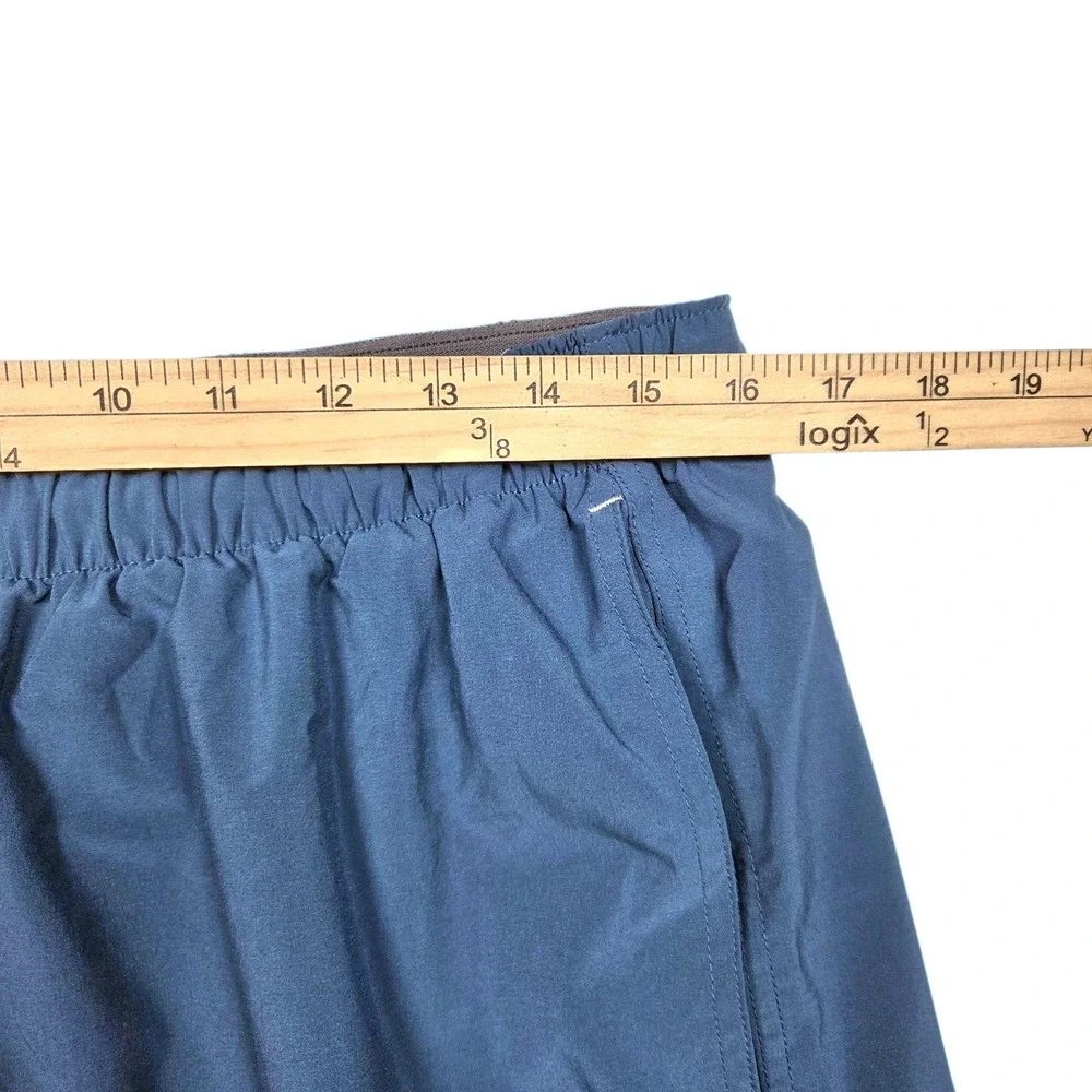 Free Fly Mens Breeze Shorts Large Blue Athletic Quick Dry Stretch Pocket $72